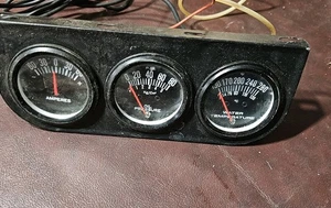 Racing Gauge Dash Cluster Oil Pressure Amps Water Temperature W/ Probes - Picture 1 of 5