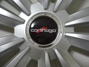 Carthago 4x Radaufkleber wohnmobil Aufkleber ,60mm, Radnabenaufkleber,3D Doming - Bild 1 von 2