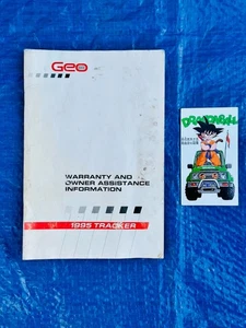 1995 Geo Tracker Warranty & Owners Assistance Info Guide Booklet OEM - Picture 1 of 2