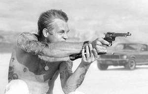 Bullitt From A Gun - Steve McQueen (Black And White) by JJ Adams - Picture 1 of 5