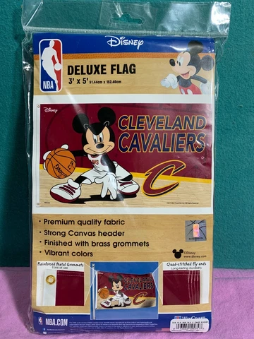 NBA Cleveland Cavaliers Disney Mickey Mouse Basketball Flag 3x5 WinCraft (NEW) Cover