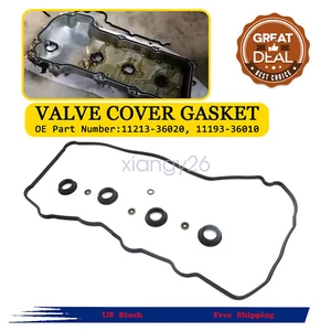 Valve Cover Gasket w/ Spark Plug Tube Seal for TOYOTA LEXUS CAMRY RAV4 2.5L 2.7L - Picture 1 of 15