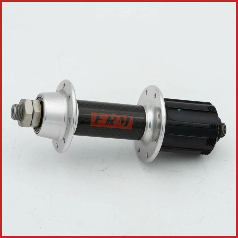 NOS FRM BUJE TRASERO 16h AGUJEROS DE FIBRA DE CARBONO CARRETERA 7 8 sp SHIMANO UNIGLIDE BUJES AGUJEROS Foto 1 de 4