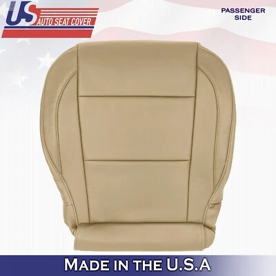 2005 to 2015 For Nissan Armada Titan Front Passenger Bottom Leather Cover Tan - Image 1 of 4
