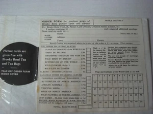 BROOKE BOND FLAGS & EMBLEMS UNUSED ORDER FORM 1967 WITH TAB - Foto 1 di 1