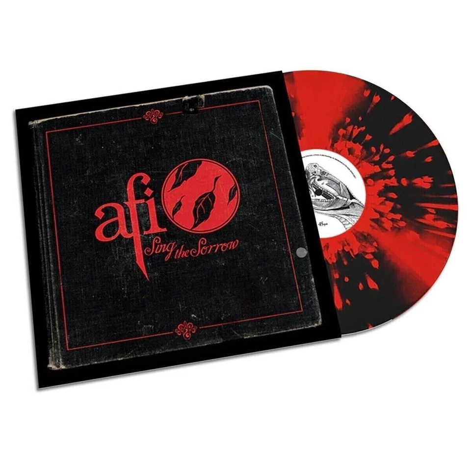 AFI Sing The Sorrow 20th Anniversary Red Black Pinwheel 2 LP Vinyl 2023 In Hand - Image 1 of 1