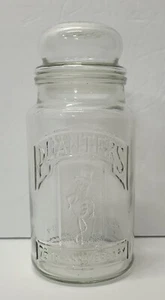 Vintage Planters Peanuts 75th Anniversary 1981 Clear Glass Jar/Canister with lid - Picture 1 of 7