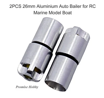 2PCS Aluminium Auto Bailer for Electric Nitro Gas RC Marine Model Boats - Image 1 of 3