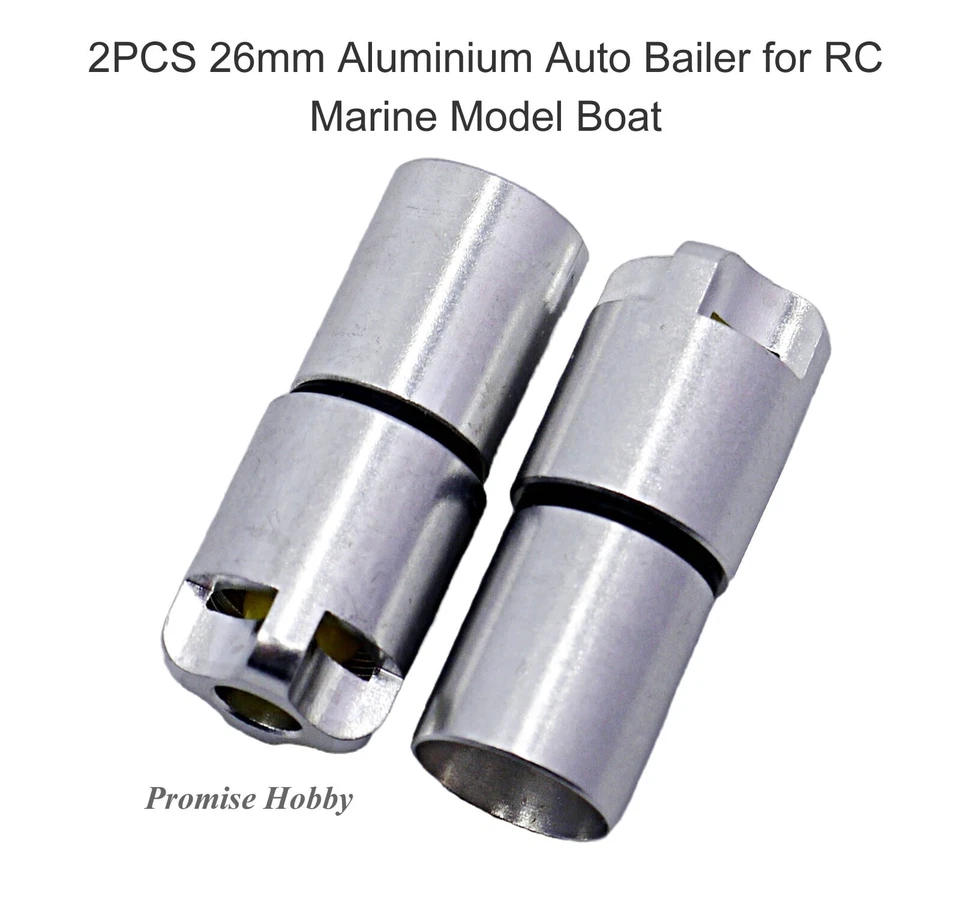 2PCS Aluminium Auto Bailer for Electric Nitro Gas RC Marine Model Boats - Image 1 of 3