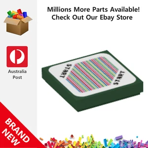 Genuine LEGO™ Dark Green 2 x 2 with Super Mario Scanner Tiles 3068 6389748 New - Picture 1 of 2