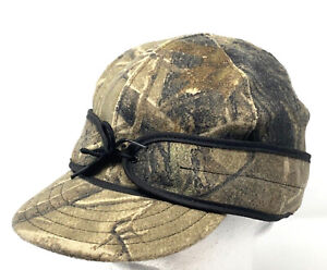 Stormy Kromer Mens Green Camouflage Outdoor Wear Hunting Hat Size 7 3/4 