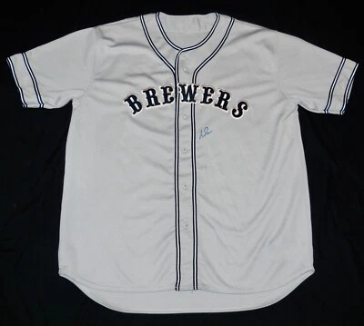 ARAMIS RAMIREZ AUTOGRAPHED CUSTOM JERSEY (MILWAUKEE BREWERS) - 3X ALL-STAR! - Image 1 of 4