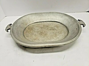 Utensilios de cocina vintage servicio guardián tapa ovalada de aluminio fundido bandeja para servir horno holandés - Imagen 1 de 11