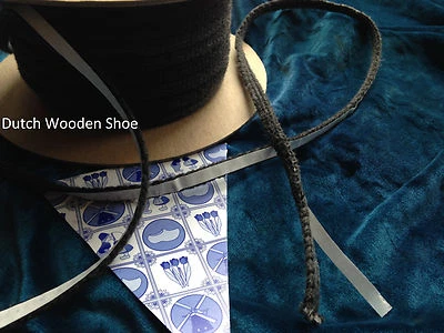 SELLO VIDRIO NEGRO 5 PIES 1/8” X 5/16” CINTA ADHESIVA CUERDA JUNTA ESTUFA DE LEÑA Foto 1 de 3