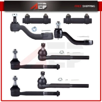 8 piezas aptas para Chevrolet C2500 Suburban 1993-1999 nuevo extremo de barra de amarre delantera ES2004S Foto 1 de 4