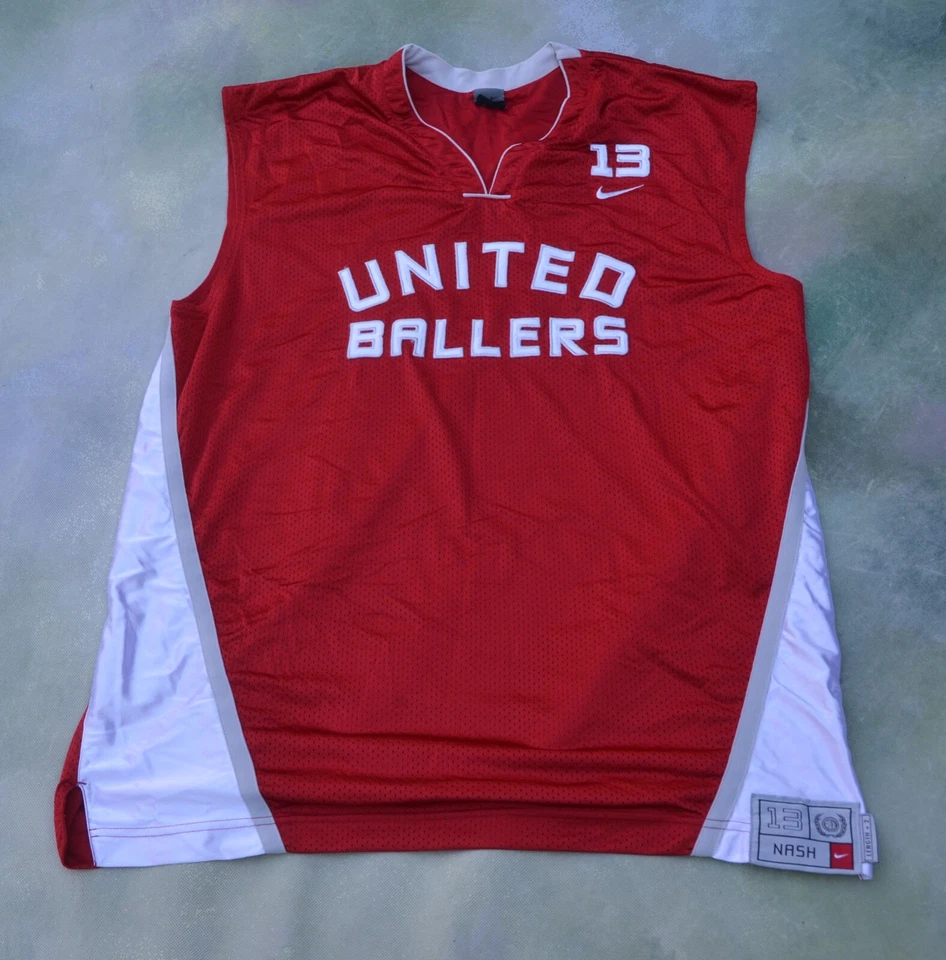 Camiseta deportiva vintage Nike United Ballers Steve Nash #13 talla XXL. Foto 1 de 4