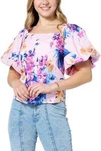 C Wonder by Christian Siriano Off Shoulder Balloon Sleeve Blouse Kiss - Picture 1 of 1