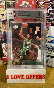 BECKETT 9 2009-10 UPPER DECK LEBRON JAMES RAY ALLEN EX RARE FOIL ERROR CSTR - Picture 1 of 6