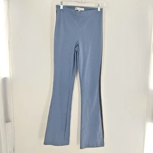 Nicole Frank High Waist Hose Made in USA Gr. XS Schlag Blau Stretchig - Bild 1 von 8