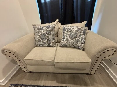 Tan Loveseat - Image 1 of 2