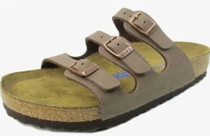 Birkenstock Florida Regular Soft Footb Birko Flor Mocca 0053881-42 US M 9 W 11 - Picture 1 of 5