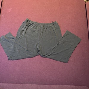 Eileen Fisher 2X Georgette 100% silk crepe tapered leg pants in Nocturne grey - Picture 1 of 8