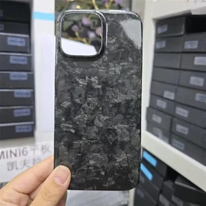 Slim for iPhone 16 Pro Max Glossy Case Forged Armor Cover Anti-fall Carbon Fiber - Picture 1 of 26
