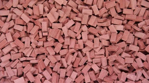 Juweela 28029 - H0 Ziegel (NF) - ziegelrot dunkel - 3.000/6.000/12.000x Diorama - Bild 1 von 1