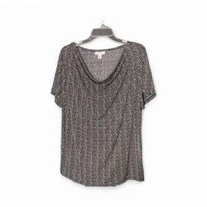 Top cuello capucha chevron blanco y negro XXL de JD Sports Collection para mujer (54JC) - Imagen 1 de 9