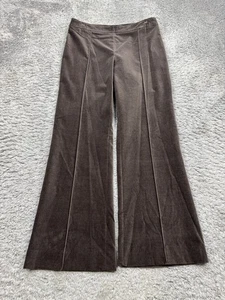 Akris Hose Damen 12 schokobraun Samt Velour hoher Bund Karrierehose - Bild 1 von 10