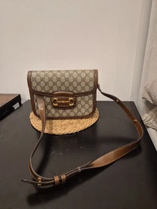 Gucci Horsebit 1955 Schultertasche klein braun Leder - Bild 1 von 18