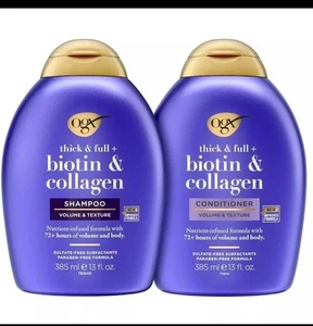 Juego de champú y acondicionador OGX grueso y completo + biotina y colágeno - Imagen 1 de 1