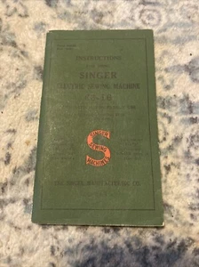 1948 Vintage Singer Instruction Manual 66-16 Sewing Machine Great Shape! - Picture 1 of 2
