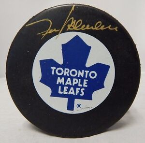 Frank Mahovlich Signed Toronto Maple Leafs NHL Hockey Puck "UDA" Upper Deck Auth