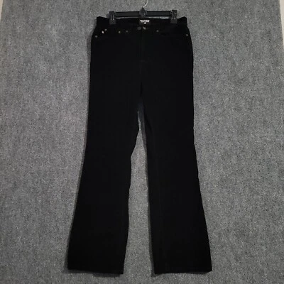 Pantalones de mezclilla vintage Polo Jeans Co pana corte bota para mujer 8 negros Ralph Lauren 32x31 Foto 1 de 4