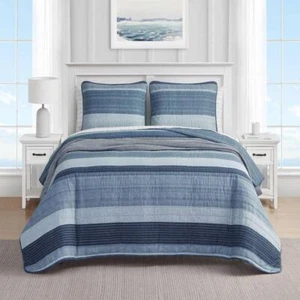 Nautica Bedding Twin Polyester Cotton Soft Novelty Traditional Classic Blue - Picture 1 of 8
