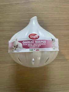 Snips Garlic Saver - Garlic Keeper Container w/ Ventilation Holes Made in Italy - Picture 1 of 3