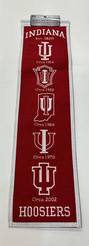 Indiana Hoosiers NCAA Winning Streak Embroidered Heritage Banner! Cover