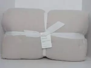 Pottery Barn Europäische Flachs Leinen Waffel Bettdecke King/Cal.King dunkler Flachs Neu mit Etikett - Bild 1 von 6