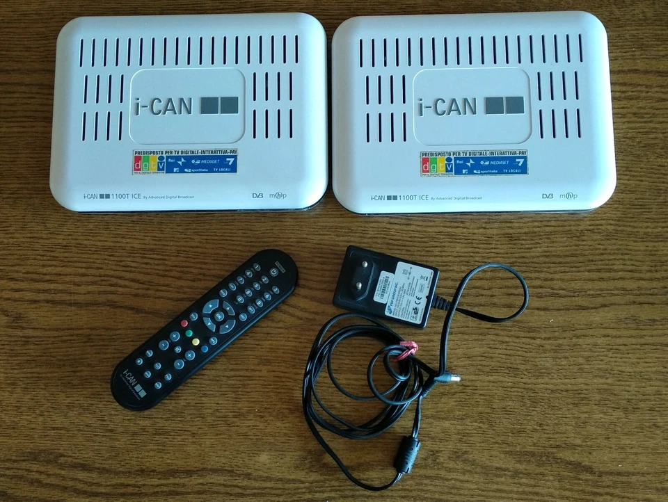 Decoder Digitale Terrestre I-CAN 1100T ICE Bianco - Immagine 1 di 4