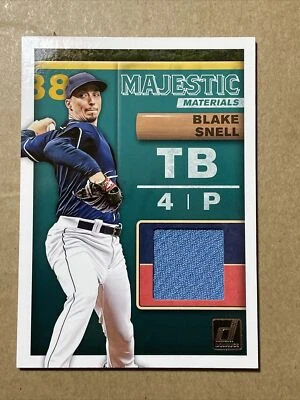 Blake Snell 2019 Donruss Majestic Materials Rays - Image 1 of 4