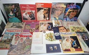 Charles & Diana Royalty Newspapers Magazines Ephemera Wedding & Children 80s 90s - Picture 1 of 11