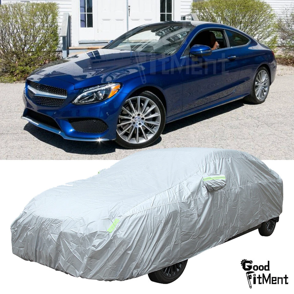 Cubierta de coche impermeable UV polvo exterior para Mercedes Benz C300 CLA250 todo tipo de clima Foto 1 de 4