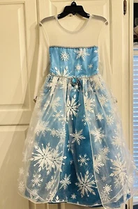 Snow Queen Princess Costume Dress W/ Cape Child Size 2/3 Years Elsa Inspired - Picture 1 of 3