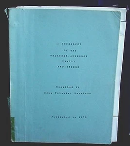 A Genealogy of the Tolander-Anderson Family and Others, 1970, Iowa, Calendar '04 - Imagen 1 de 4
