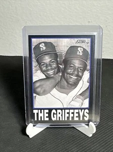 Ken Griffey Jr. & Sr. The Griffeys 1991 Score #841 Seattle Mariners - Picture 1 of 2