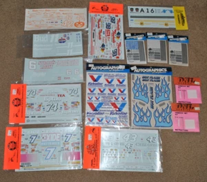 Vintage Autographics & Slixx Decal Sheets Valvoline, Bud, Coors, Police & More - Picture 1 of 1