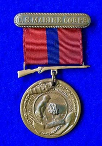US WW2 Vintage Marine Corps USMC Good Conduct Medal Order Badge Award - Picture 1 of 7