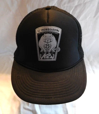 K2 Snowboarding Snowboard Baseball Cap Hat Snapback 25 Years - Image 1 of 4