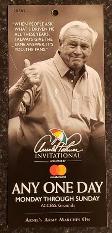 2017 Arnold Palmer Invitational Any One Day Access Ticket Cover